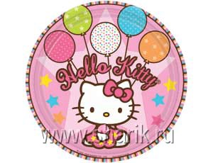 Тарелка Hello Kitty 17см 8шт/А 1502-0931